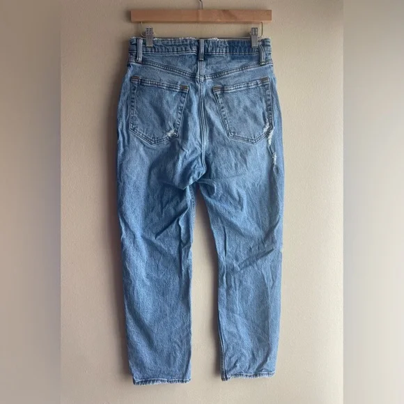 Abercrombie Fitch The Dad High Rise Curve Denim Blue Jeans Size 27 - Picture 3 of 8